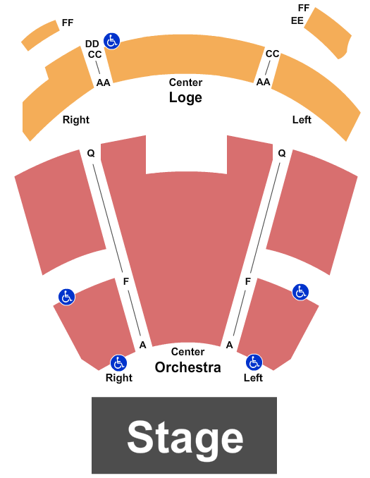 Seatmap for lincoln theatre - columbus