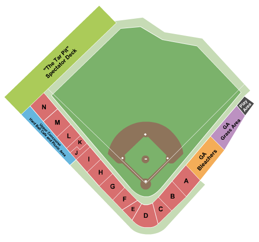 Seatmap for lindquist field