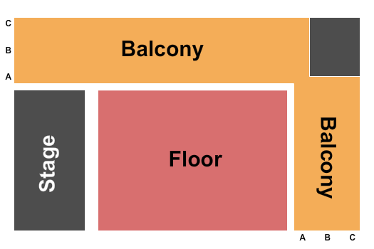 Seatmap for lodge room at templelive - wichita