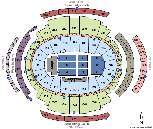 Msg Concert Seating Chart View