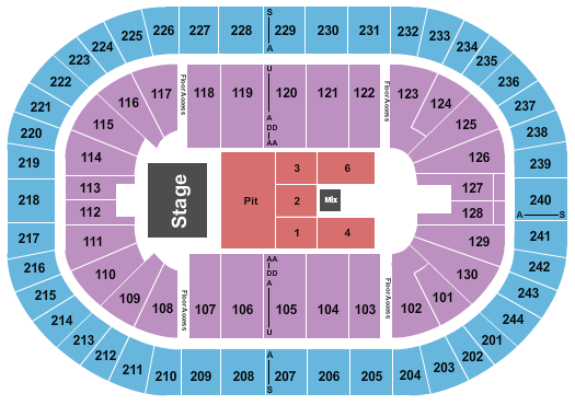MVP Arena seating-chart