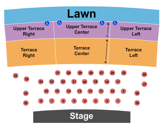 Seatmap for mable house barnes amphitheatre