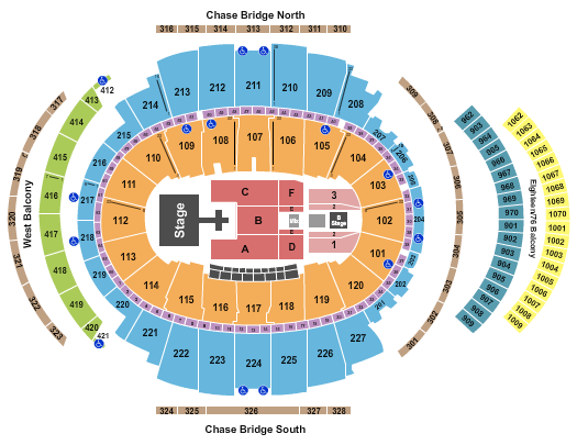 The Struts Madison Square Garden seating chart