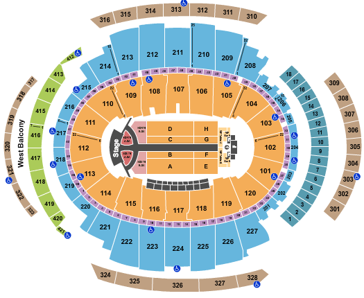 Jonas Brother Seating Chart