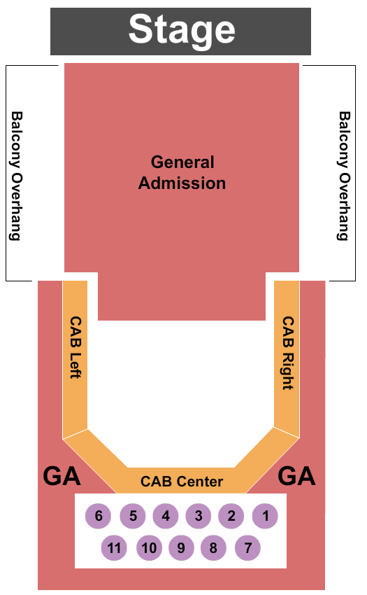 Seatmap for madrid theatre