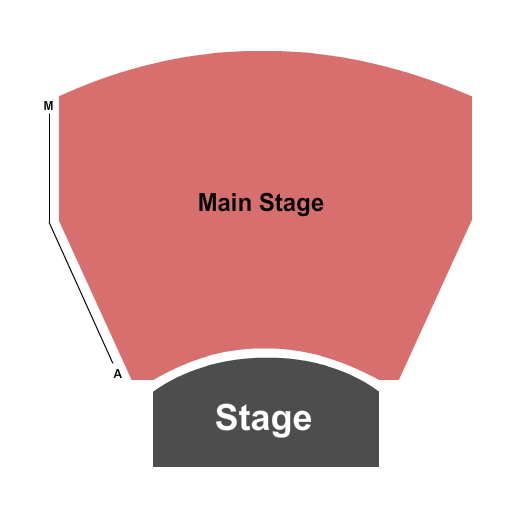 Seatmap for mainstage theatre at the fowler center