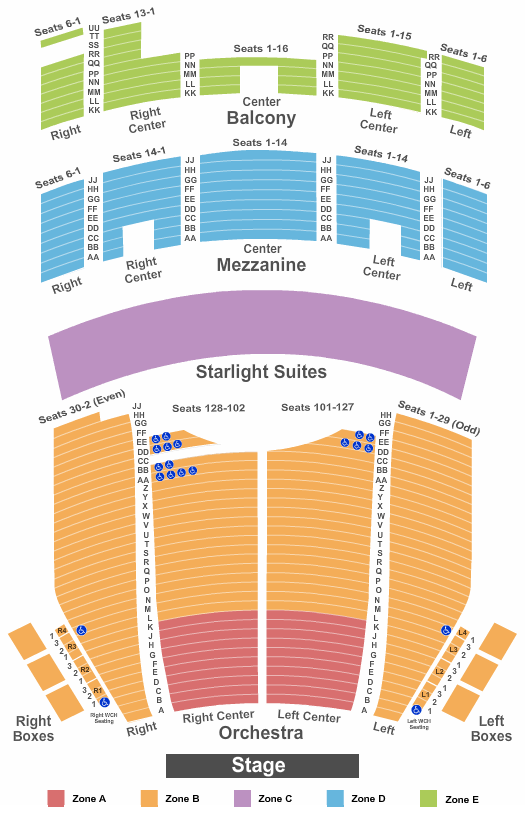 Majestic Theatre Starlight Suites Seating Chart
