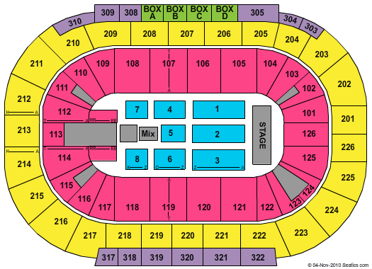 Mandalay Bay Seating Chart View