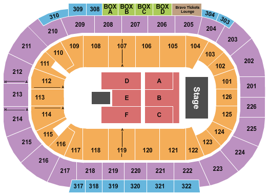 Michelob ULTRA Arena At Mandalay Bay seating-chart