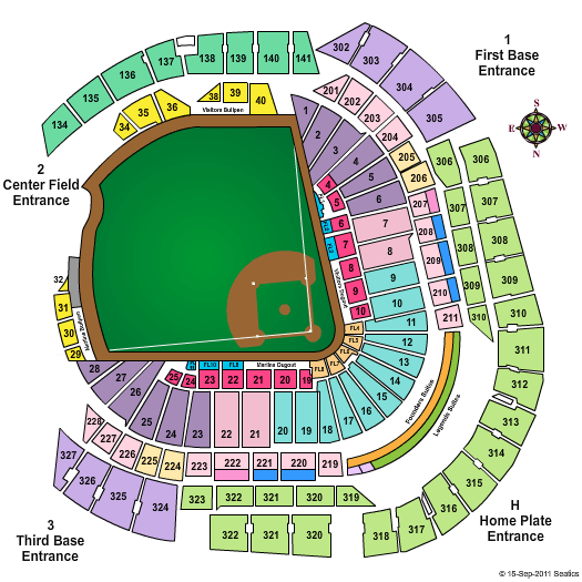 Miami Marlins vs. St. Louis Cardinals Tickets 2012-06-25 Miami, FL, Marlins Ballpark