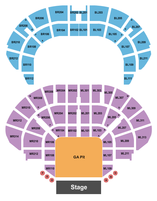 Masonic Temple Theatre seating-chart