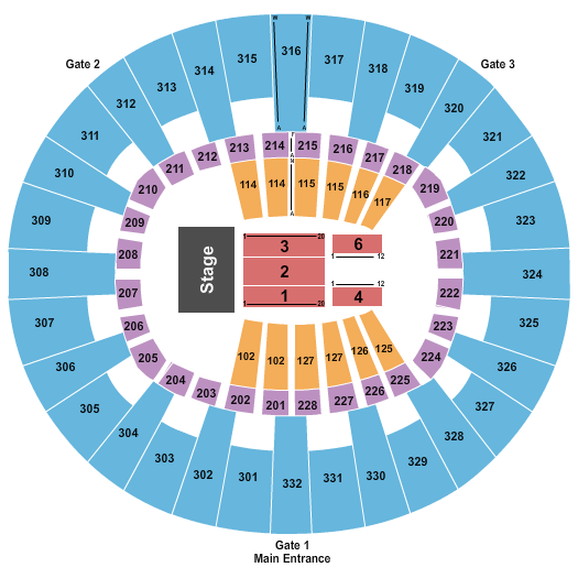 Ben Fuller McKenzie Arena seating chart