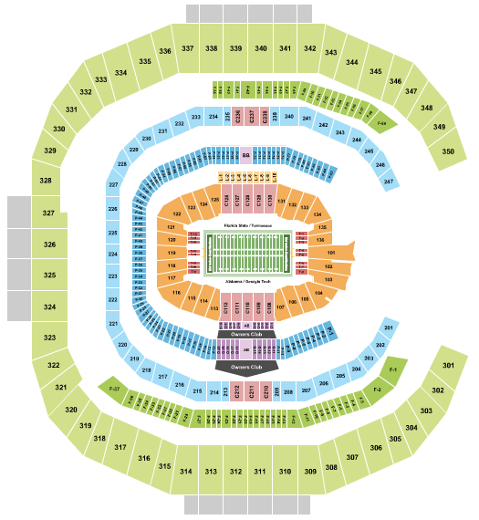 Mercedes Benz Stadium Seating Chart View
