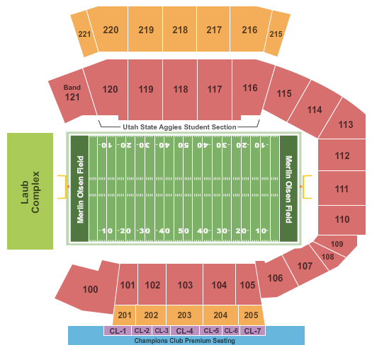 Usu Maverik Stadium Seating Chart