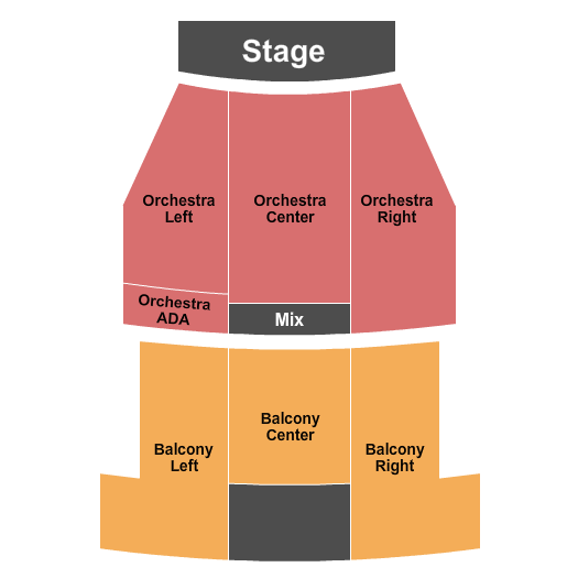 Seatmap for metropolitan theatre - wv