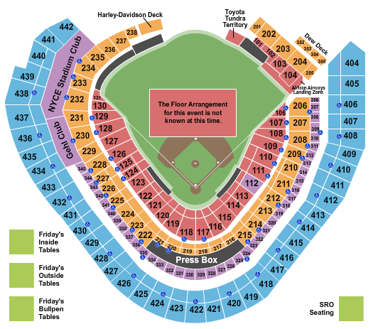 Seatmap for american family field