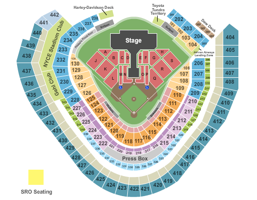One Direction Miller Park Seating Chart
