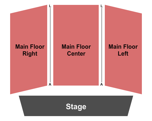 Seatmap for minsky recital hall