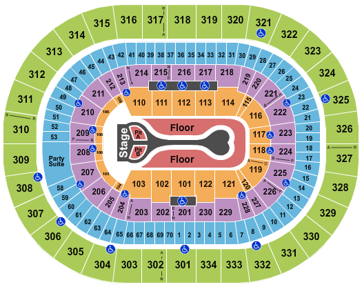 Moda Center at the Rose Quarter seating-chart