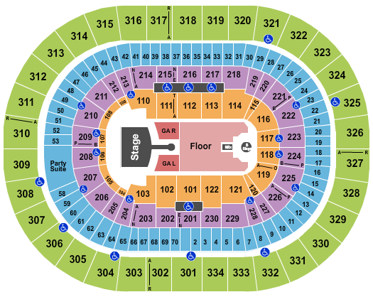 Greta Van Fleet Moda Center at the Rose Quarter seating chart