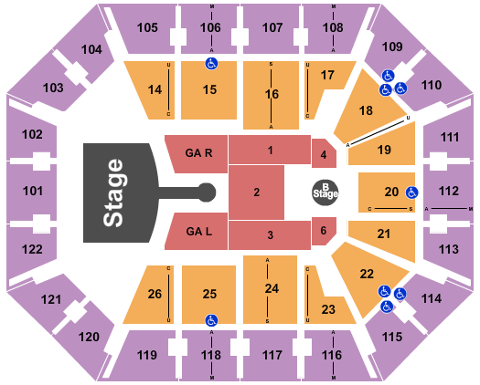 Greta Van Fleet Mohegan Sun Arena - CT seating chart