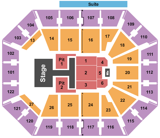 Mohegan Sun Arena - CT seating-chart