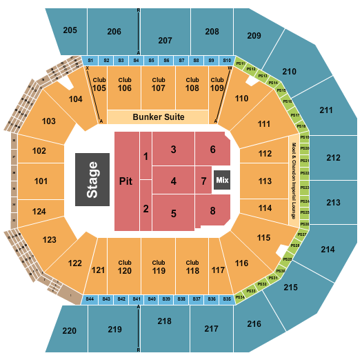 Brent Cobb Moody Center ATX seating chart