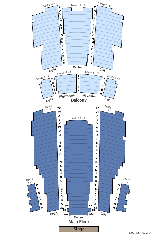 Moore Theater Seating Chart Seattle Wa