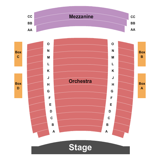 Beautiful: The Carole King Musical Moran Mainstage At Baker Theatre and Education Center seating chart