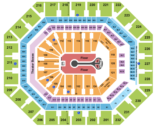 Mortgage Matchup Center seating-chart