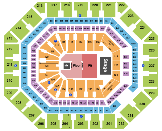 Rufus Du Sol Mortgage Matchup Center seating chart