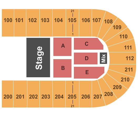 Seatmap for nrg arena