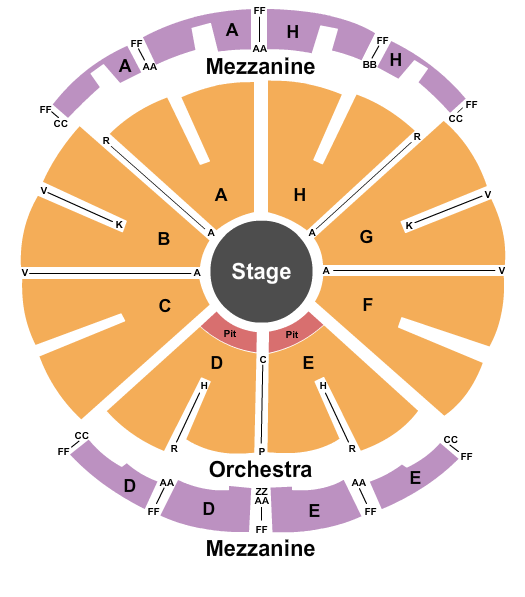 Nycb Theatre At Westbury Seating Chart With Seat Numbers