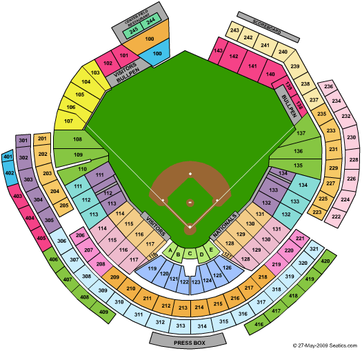 Washington Nationals vs. Arizona Diamondbacks Tickets 2010-08-15 Washington, DC, Nationals Park
