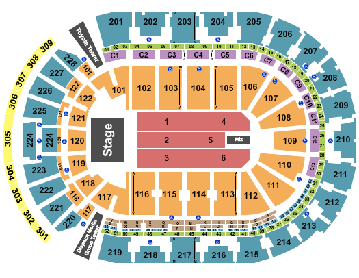 Nationwide Arena seating-chart