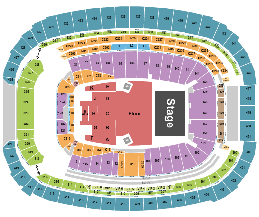 Zach Bryan New Highmark Stadium seating chart