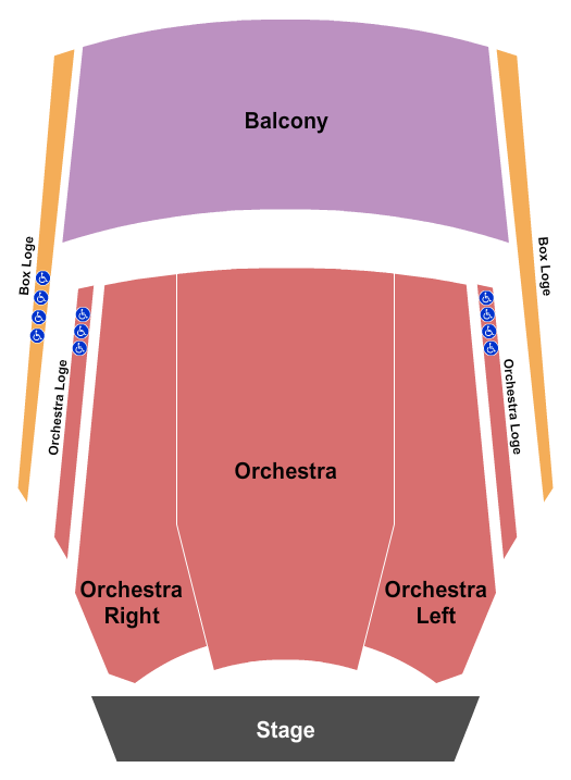 Seatmap for new jersey performing arts center - victoria theater