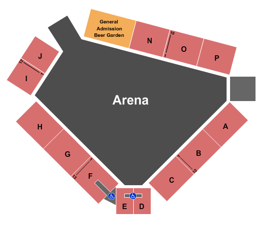 Seatmap for newport rodeo grounds