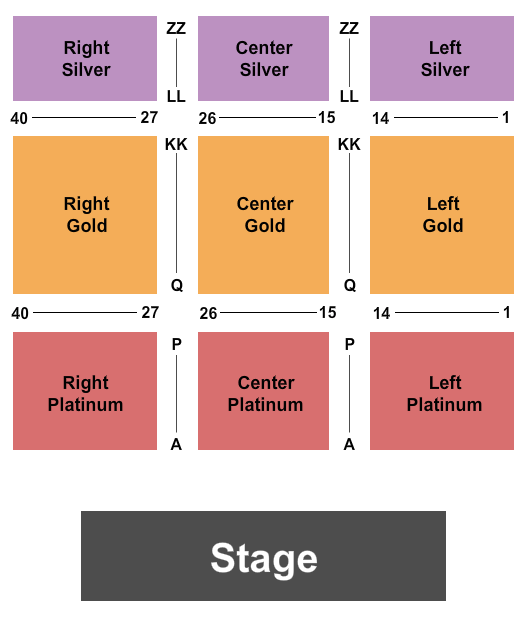 Seatmap for northern lights casino
