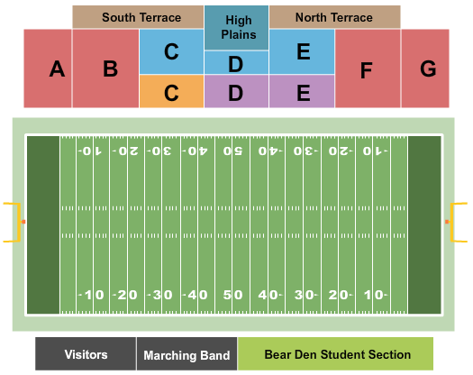Seatmap for nottingham field