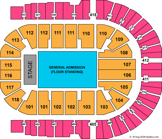 o2 arena standing