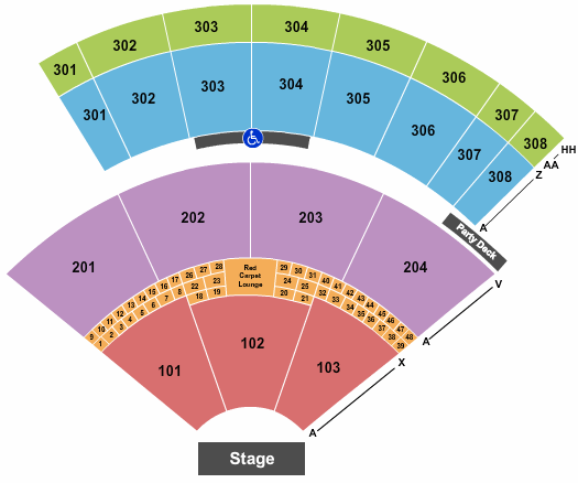 Mountain View Amphitheater Seating Chart
