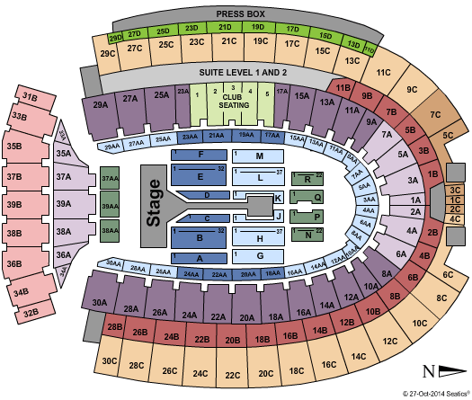 Ohio Stadium Seating Chart One Direction