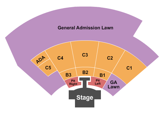 Seating Chart for Redferrin, Ernest - Artist, Old Dominion