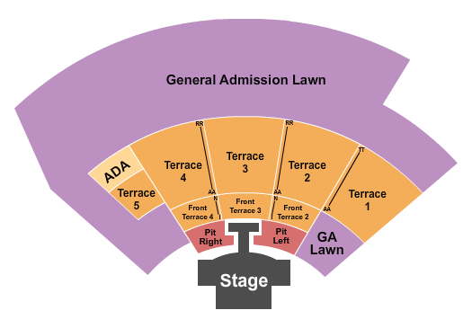 Oklahoma City Zoo Amphitheatre seating-chart
