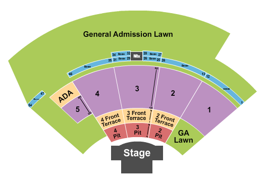 Oklahoma City Zoo Amphitheatre seating-chart