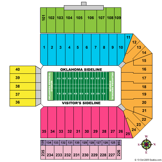 OklahomaMemorialStadium Football 2009 10 13 2009 10 13%201734 tn 2oklahoma Ou Sooners Football Season Ticketsyardines 