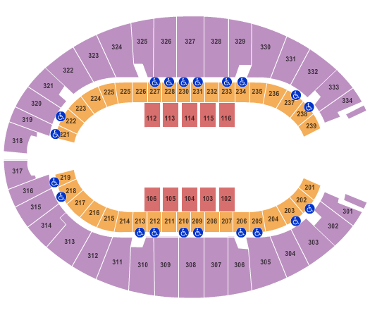Seatmap for jim norick arena