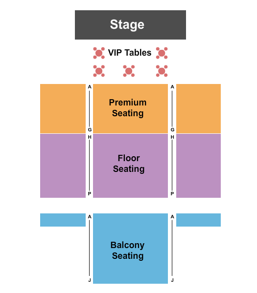 Seatmap for old town theatre