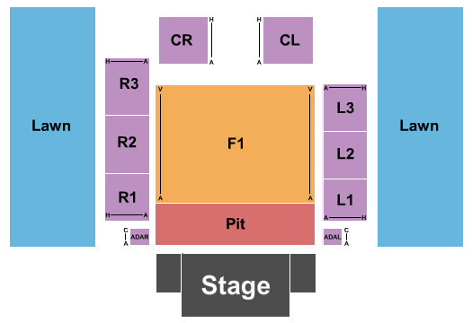 Outdoor Amphitheater At Ford Idaho Center  seating-chart